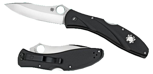Spyderco C66PBK3 Centofante 3  3.14" Folding Drop Point Plain VG-10 SS Blade Black FRN Handle Includes Pocket Clip — view 1