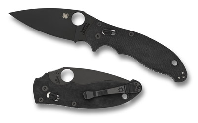 SPYDERCO MANIX 2 BLACK BLADE 3.375" — view 1