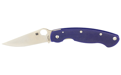SPYDERCO MILITARY MODEL G-10 BLUE — view 1