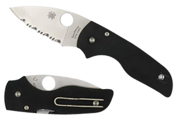 Spyderco C230GP Lil' Native  2.42" Folding Plain Satin CPM S30V SS Blade/Black Textured G10 Handle Includes Pocket Clip — view 1