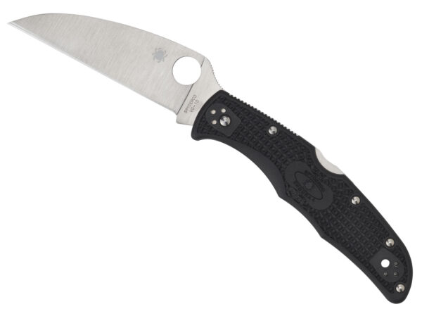 Spyderco C10FPWCBK Endura 4 Lightweight 3.78" Folding Wharncliffe Plain VG-10 SS Blade Black Bi-Directional Texturing FRN Handle Includes Pocket Clip — view 1