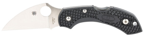 Spyderco C28FPWCBK2 Dragonfly 2 Lightweight 2.28" Folding Wharncliffe Plain VG-10 SS Blade Black Bi-Directional Texturing FRN Handle Includes Pocket Clip — view 1