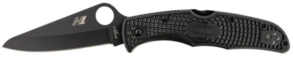 Spyderco C91PBBK2 Pacific Salt 2 3.78" Folding Drop Point Plain Black H2 Steel Blade/ Black Textured FRN Handle — view 1