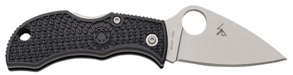 Spyderco MBKLFP Manbug  1.90" Stonewashed VG-10 SS Blade/ Black Textured FRN Handle — view 1