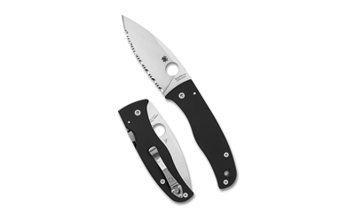 SPYDERCO BODACIOUS BLK/SLV S30V SRTD — view 1