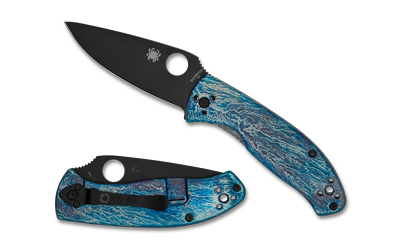 SPYDERCO TENACIOUS TI DISRY BLK/BLU — view 1
