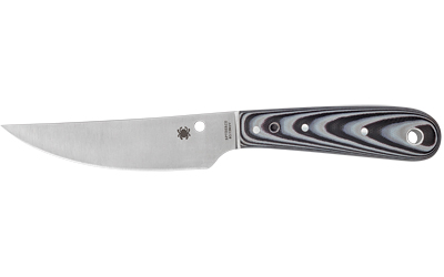 SPYDERCO BOW RVR G-10 BLK/WTE W/STH — view 1