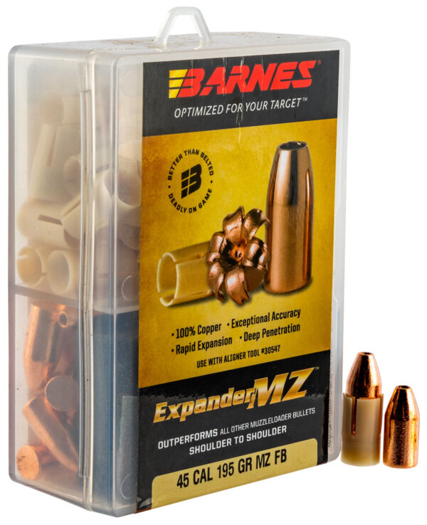 Barnes Bullets 30509 Expander MZ Muzzleloader 45 ExpanderMZ Hollow Point 195gr 24rd/Box — view 1