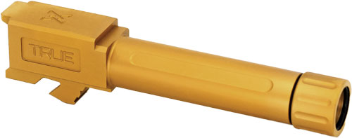 TRUE PRECISION FOR GLOCK 26 - BARREL THREADED GOLD TIN — view 1