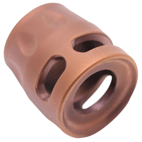 True Precision Inc TPSMICROC Micro Compensator S-Type Copper 416R Stainless Steel 1/2"x28 Threads 9mm/380 ACP — view 1