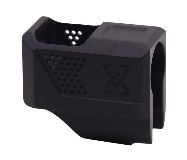 True Precision Inc TPSHCCMPBL True-Lock Ultimate Compensator Black Type 3 Hard Anodize 7075 T6 Aluminum Compatible w/ Springfield Hellcat — view 1