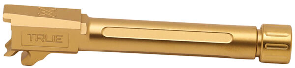 True Precision Inc TPP365FBXTG Sig  9mm Luger 4.30" Threaded Gold TiN Stainless Steel, Fits Sig P365 Fuse — view 1