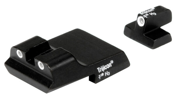 Trijicon 600437 Bright & Tough Night Sights  Green/Tritium White Outline Front Sight-Green/Tritium White Outline Rear Sight Smith & Wesson 1911 — view 1