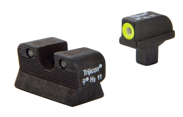 Trijicon 600514 HD Night Sights  Green/Tritium Yellow Outline Front Sight-Green Tritium Black Outline Rear Sight Colt 1911 — view 1