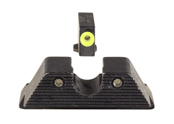 Trijicon 600845 HD XR Night Sight Set Green Tritium/Yellow Outline Front, Green Tritium Rear, Black Frame, Fits Glock/48/43/43X/43E Excludes MOS — view 1