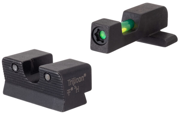Trijicon 601116 DI Night Sight Set  Green/Tritium/Fiber Optic Front Sight-Green Tritium Black Outline Rear Sight Springfield Armory XD/XD-M/XD Mod.2 — view 1