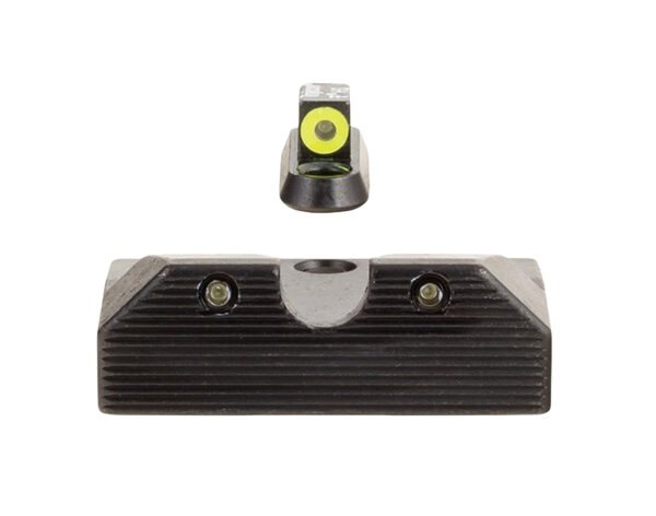 Trijicon 601080 HD XR Night Sight Set Green Tritium/Yellow Outline Front, Green Tritium Rear, Black Frame, Fits CZ P-10/P-10C — view 1