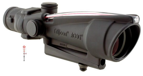 Trijicon 100136 ACOG  Black Hardcoat Anodized 3.5x35mm Illuminated Red Donut .223/5.56 BDC Reticle — view 1
