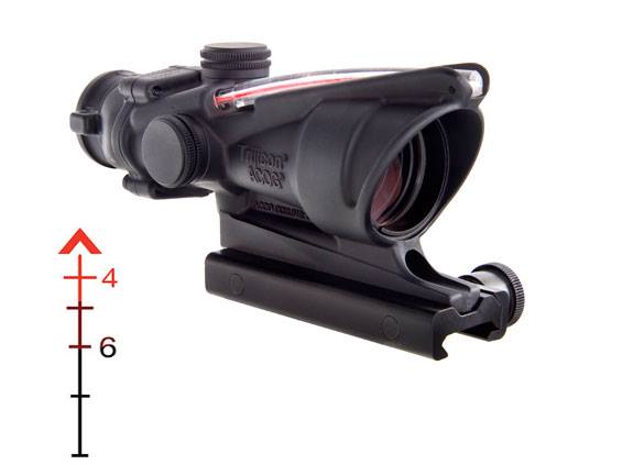 TRIJICON ACOG 4X32 .223 BAC CHEVRON RED — view 1