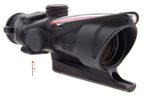 Trijicon 100213 ACOG  Black Hardcoat Anodized 4x32mm Illuminated Red Triangle Post Reticle — view 1