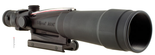 Trijicon 100175 ACOG  Black Hardcoat Anodized 5.5x50mm Illuminated Red Chevron .308/7.62 BDC Reticle — view 1