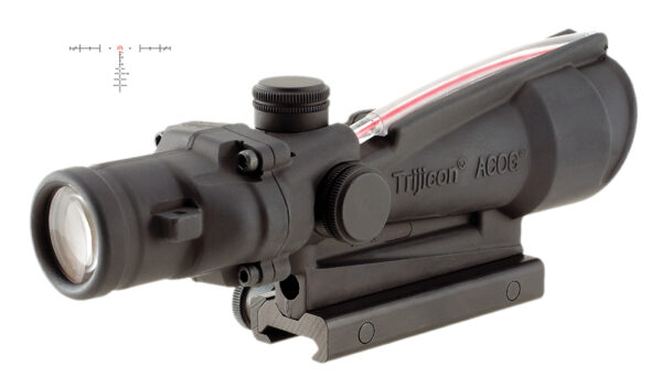 Trijicon 100154 ACOG  Black Hardcoat Anodized 3.5x35mm Illuminated Red Horseshoe .308/7.62 BDC Reticle — view 1