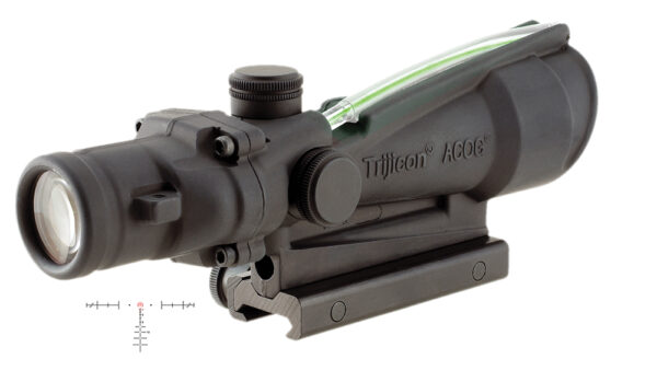 Trijicon 100161 ACOG  Black Hardcoat Anodized 3.5x35mm Illuminated Green Crosshair .308/7.62 BDC Reticle — view 1