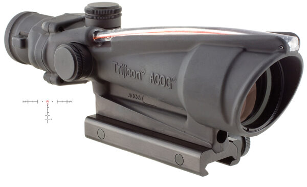 Trijicon 100153 ACOG  Black Hardcoat Anodized 3.5x35mm Illuminated Red Horseshoe .223/5.56 BDC Reticle — view 1