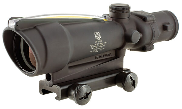 Trijicon 100143 ACOG  Matte Black 3.5x 35mm Illuminated Amber Chevron .308/7.62 BDC Reticle — view 1