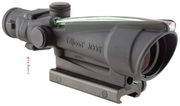 Trijicon 100149 ACOG  Black Hardcoat Anodized 3.5x35mm Illuminated Green Chevron .223/5.56 BDC Reticle — view 1
