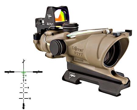 TRIJICON ACOG 4X32 FDE BAL GREEN 5.56MM — view 1