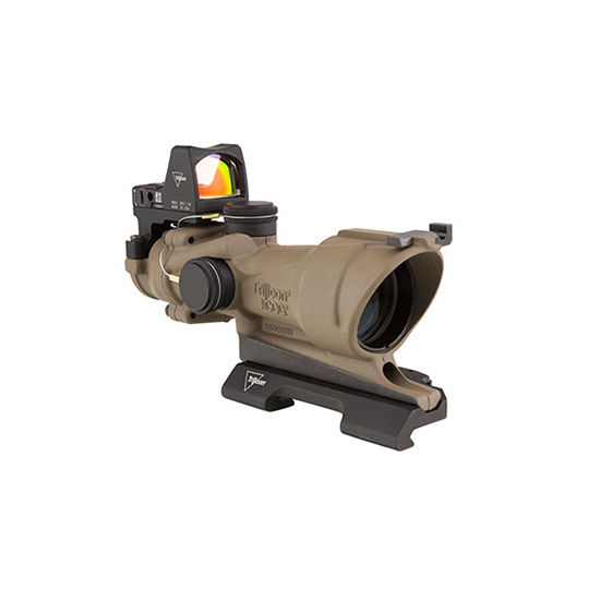 TRIJICON ACOG 4X32/RMR T2 PKG AMB 556 ILL FDE — view 1
