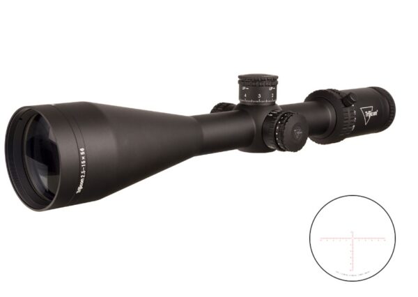 TRIJICON CREDO 2.5-15X56 BLK MRAD RED — view 1