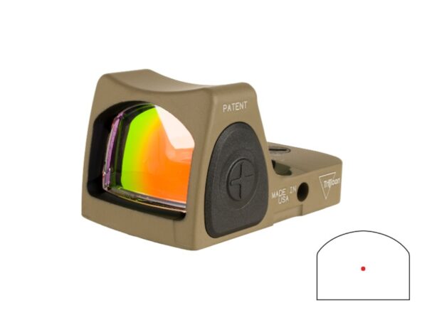 TRIJICON RMR TYPE 2 AS LED 3.25 MOA FDE — view 1