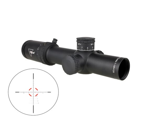 TRIJICON CREDO 1-10X28 BLK MRAD FFP ILL — view 1