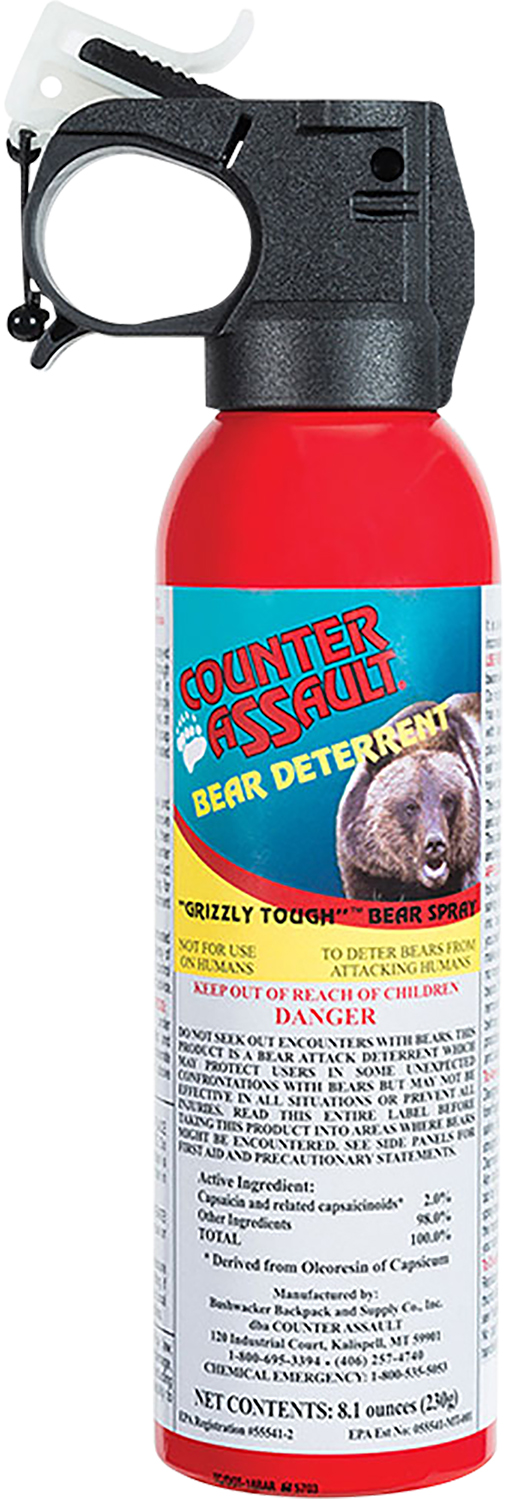 Counter Assault 15067024 Bear Spray  Capsaicin Range 32 ft-7 Seconds 8.10 oz — view 1