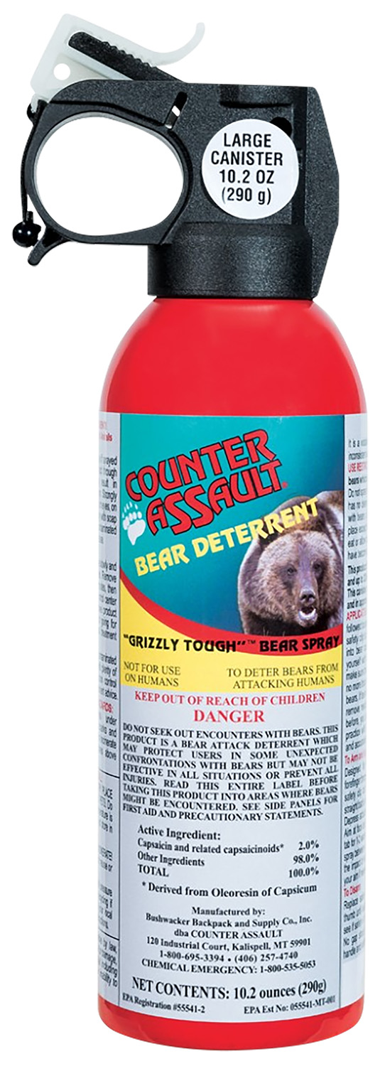 Counter Assault 15067035 Bear Spray  Capsaicin Range 32 ft-7 Seconds 10.20 oz Includes Holster — view 1