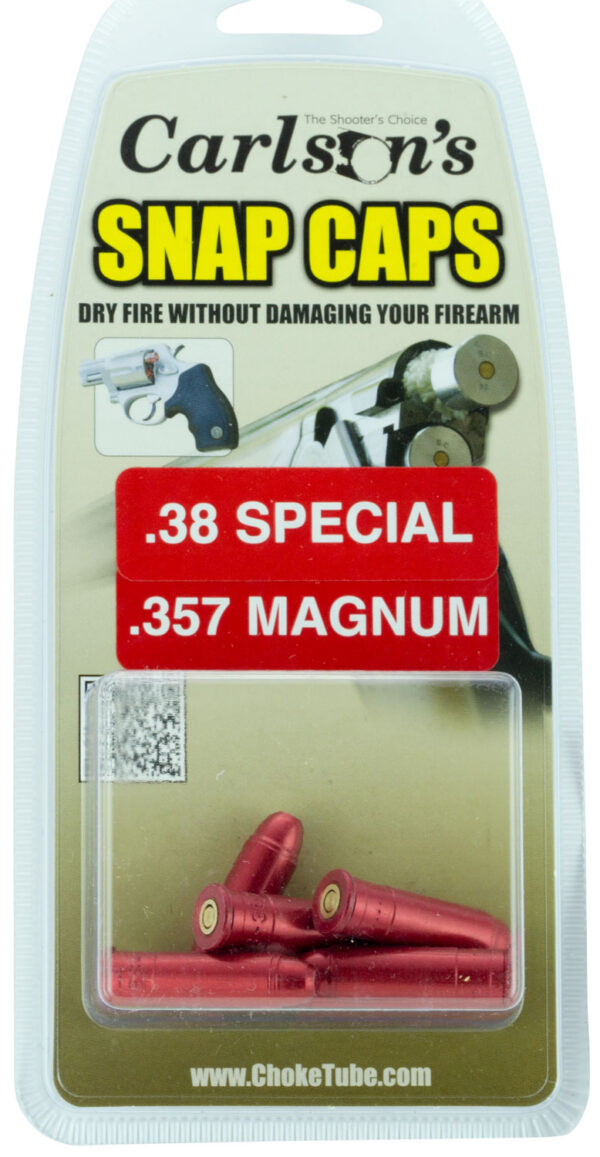 Carlson's Choke Tubes 00057 Snap Cap Pistol 38Special/357 Mag 6Pack — view 1