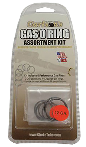 Carlson's Choke Tubes 00066 Gas O-Ring Assortment Kit 12 Gauge 20 Gauge Rubber/Graphite Coated Shotgun — view 1