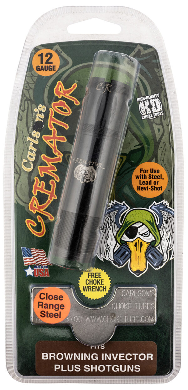 Carlson's Choke Tubes 11623 Cremator Invector Plus Browning 12 Gauge Close Range Non-Ported 17-4 Stainless Steel — view 1