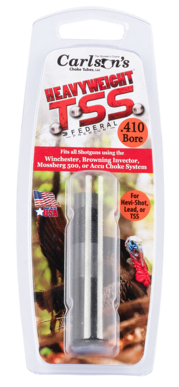 Carlson's Choke Tubes 38030 TSS Turkey  Invector Stevens 301 410 Gauge Turkey 1.5" Flush Steel — view 1