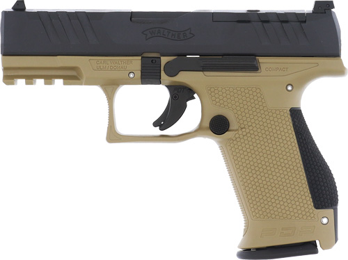 WALTHER PDP COMPACT 9MM 4" FS - 15-SHOT TAN POLYMER FRAME — view 1