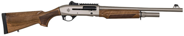 MAC 21000159 2 Tactical Marine 12 Gauge 3" 5+1 18.50", Electroless Nickel Barrel/Rec, Walnut Furniture, Ghost Ring Sight, Optics Mount, 3 Chokes — view 1