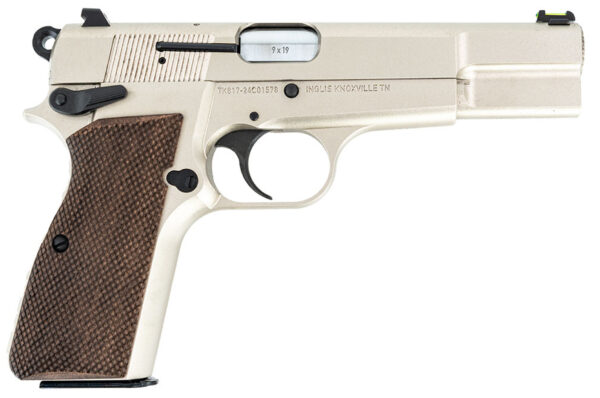 INGLIS P-35N 9MM 4.7 NICKEL G10 GRIPS 15RD — view 1