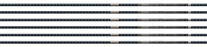 EASTON 4MM FMJ MATCH GRADE 300 - 6-PACK W/ 3" AAE HYBRID VANES