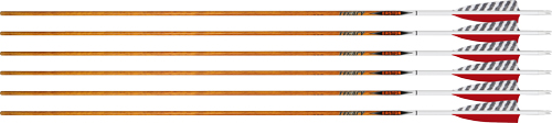 EASTON ARROW 6.5 CARBON LEGACY - 340 4" FEATHER LEFT HELI. 6PK — view 1