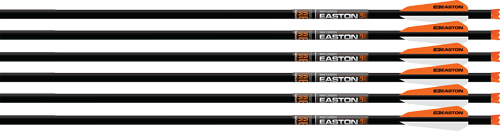 EASTON XBOW BOLT 9MM CARBON - 22" W/3" VANES HALF MOON 6-PK — view 1