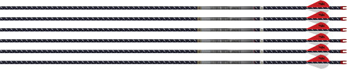 EASTON ARROW 4MM FMJ 300 - 6-PACK W/ 2" BLAZER VANES — view 1