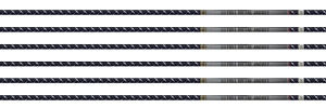 EASTON ARROW 4MM FMJ 400 - 6-PACK W/ 2" BLAZER VANES