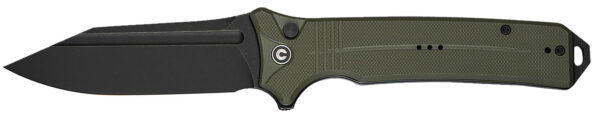 Civivi Knives C23080-3 Neurohaptic  EDC 3.74" Folding Clip Point Plain Black Stonewashed Nitro-V Steel Blade, OD Green Textured G10 Handle — view 1